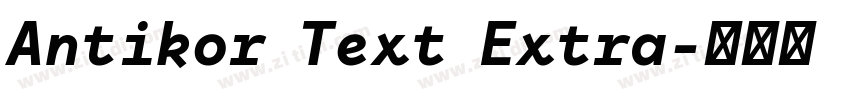 Antikor Text Extra字体转换